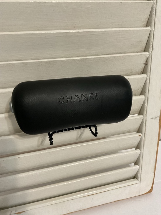 CHANEL Accessories - CHANEL Black Embossed Hard Sunglasses Case